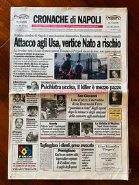 GIORNALE ATTACCO ALL’AMERICA 12 SETTEMBRE 2001
