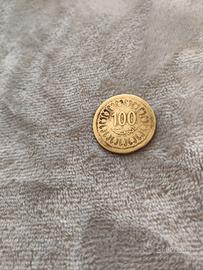 Moneta coin 100 MILLIMES Tunisia 1960 1380 - diam.