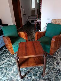poltrone tavolino deco