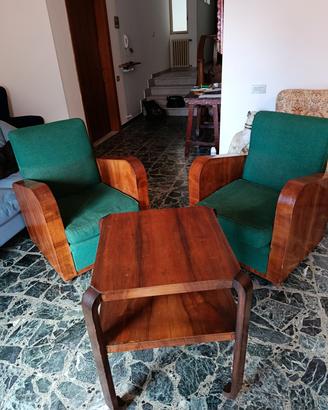 poltrone tavolino deco