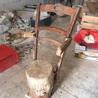 Sedia tronco - fatta in lab