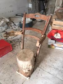 Sedia tronco - fatta in lab