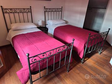 letti singoli in ferro battuto