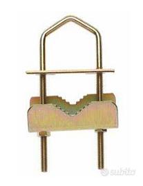 Kit 3 staffe collegamento palo tv ringhiera