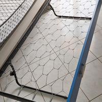 Rete singola pieghevole con materasso singolo 