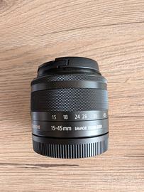 obiettivo Canon EF-M15-45 IS STM Nuovo!!!