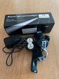 Faretto doppio a led per bicicletta - 2000 lumen