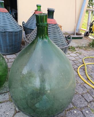 damigiana in vetro soffiato