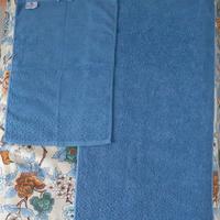 Nuovo Set Asciugamani Viso+Bidet Puro Cotone 100%