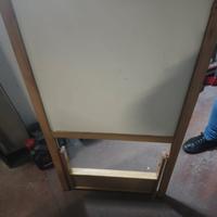 lavagna Ikea bianca e nera magnetica e x gessi