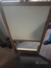 lavagna Ikea bianca e nera magnetica e x gessi