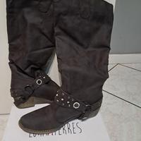 Stivali camperos donna n.37 color marrone