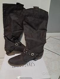 Stivali camperos donna n.37 color marrone