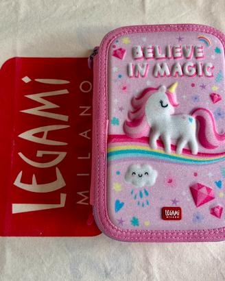 Astuccio 3 zip Unicorno Legami