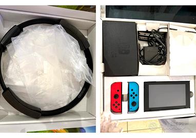 Nintendo switch neon + ring fit adventure  complet