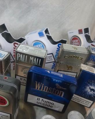 Colezzione pacchetti sigarette in latta