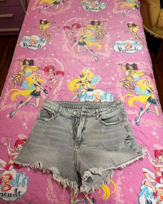 pantaloncino fi jeans grigio
