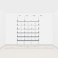 Libreria Kriptonite K1 a parete