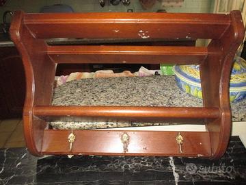 Mensola in massello x spezie, presine, strofinacci