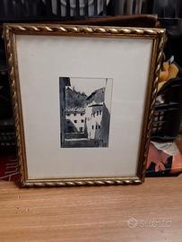 Quadro inchiostro Nino Vitali.