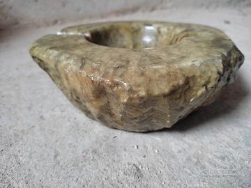 Set da "tabacco" in alabastro ruggine