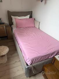 Letto IKEA singolo imbottito contenitore