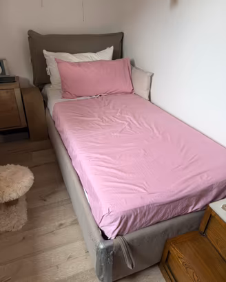 Letto IKEA singolo imbottito contenitore