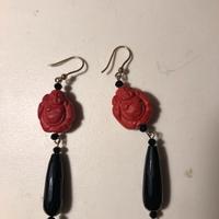 Orecchini  pendenti con pietra dura