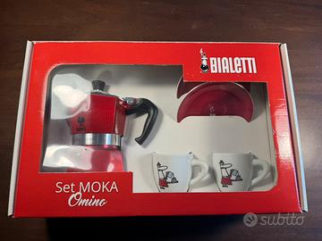 Bialetti Set Moka Omino RedPassion+2 tazzine NUOVO