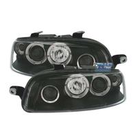 FARI PER FIAT PUNTO 99-03 ANGEL EYES FONDO NERO