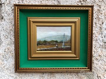 Quadro vintage -Paesaggio- dipinto a olio