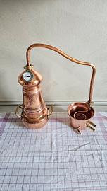 Alambicco di saggio in rame 1L 