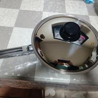 due padelle acciaio inox 