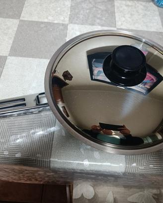 due padelle acciaio inox 