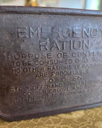 Razione di emergenza dell'esercito inglese WWII
