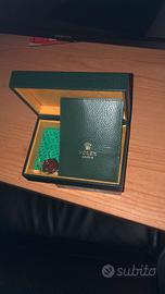 Confezione originale Rolex  68.00.01 pelle  verde