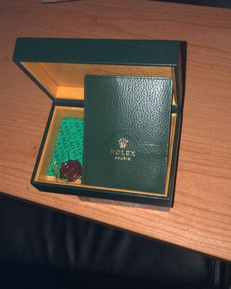 Confezione originale Rolex  68.00.01 pelle  verde