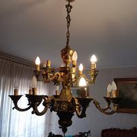 lampadario in ottone 