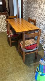 SET Tavolo Rustico + 4 Sedie 280€