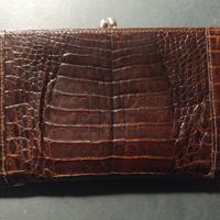 portafoglio coccodrillo donna anni 70
