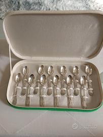 Set cucchiaini placati in Argento 1000 vintage