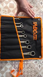 Set chiavi combinate con cricchetto ABC Tools