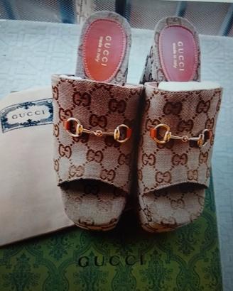 Zeppe canvas Gucci