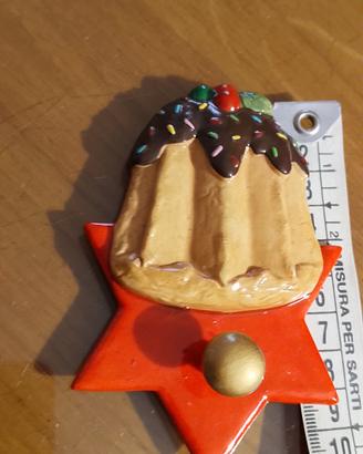 appendino cersmica a forma panettone vintage 
