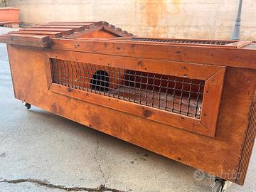 Gabbia mobile in legno fatta a mano