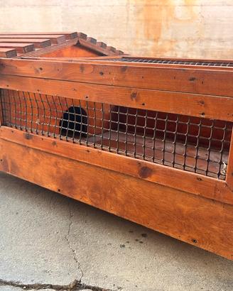 Gabbia mobile in legno fatta a mano