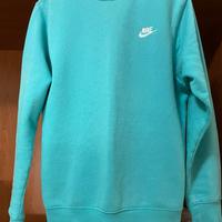 Felpa Nike Verde Acqua / Azzurra Taglia M Cotone