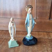 Lotto 2 Statuette Madonne Lourdes e MiracolOCSa
