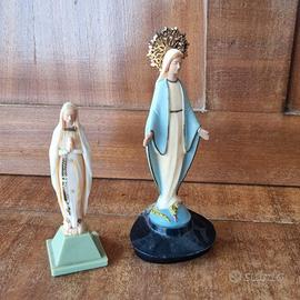 Lotto 2 Statuette Madonne Lourdes e MiracolOCSa