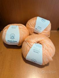 3 gomitoli Pearly Haze di Hobbii n. 33 Peach